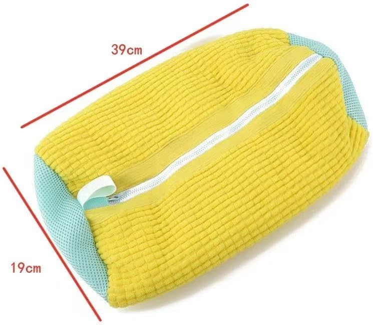 Fachoige Laundry Shoe Bags for Washing Machine,4Pcs Shoe Washing Bag Shoe Laundry Bag for Washer and Dryer Reusable Shoe Washing Bags Shoe Washing Machine Bag (Yellow-4Pcs) - Image 4